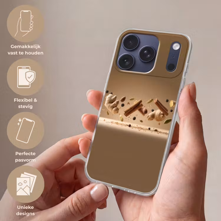 Specerijen - Zweven dynamisch - Geurassociaties Telefoonhoesje iPhone 17 Pro klein -sfeer3_NL