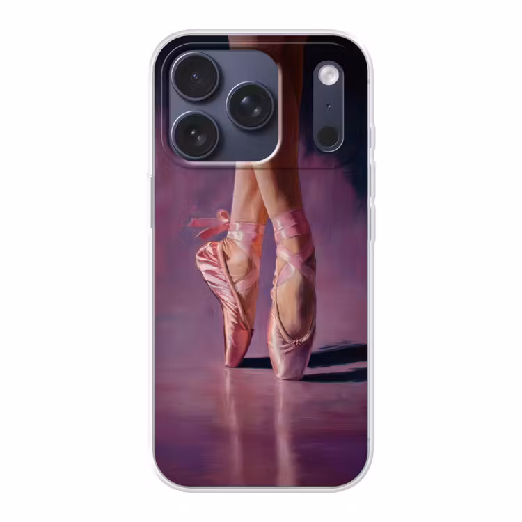 Spitzen - Paars - Contrast Telefoonhoesje iPhone 17 Pro klein -3d