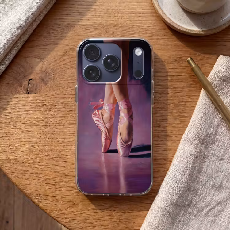 Spitzen - Paars - Contrast Telefoonhoesje iPhone 17 Pro klein -sfeer1