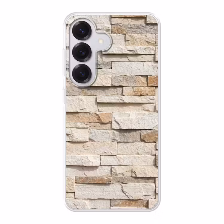 Steen - Muur - Textuur - Rustiek - Beige Telefoonhoesje Samsung Galaxy S26 klein -3d