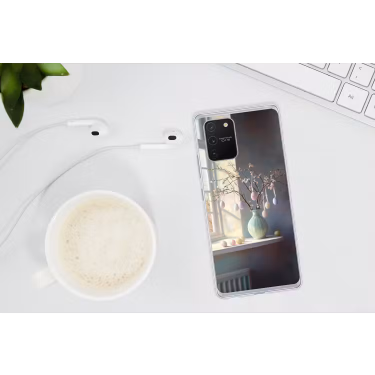 Stilleven - Vaas - Paastak Telefoonhoesje Samsung Galaxy S10 Lite klein -oordopS10Lite