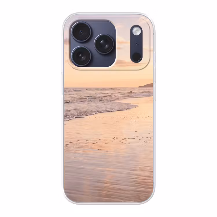 Strand - Branding - Wolken Telefoonhoesje iPhone 17 Pro klein -3d