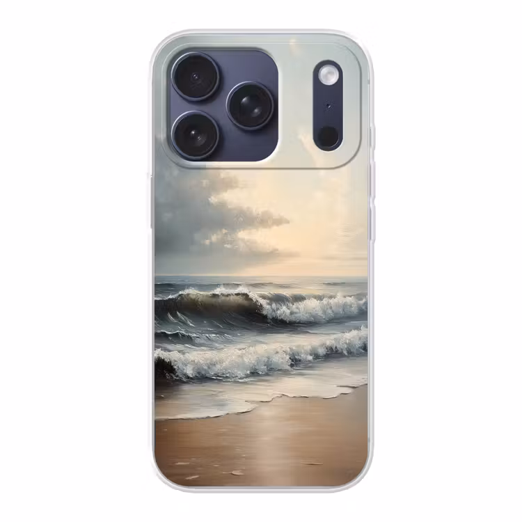 Strand - Zee - Zonsondergang Telefoonhoesje iPhone 17 Pro klein -3d