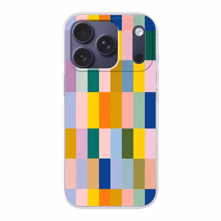 Stroken - Blauw - Patroon - Abstract Telefoonhoesje iPhone 17 Pro klein -3d