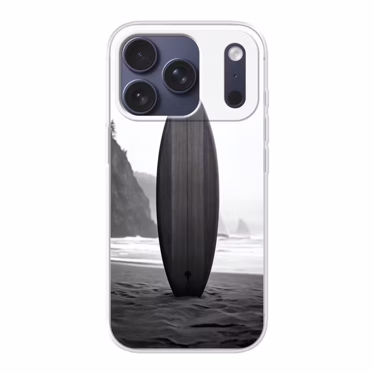 Surfplank - Zand - Zee Telefoonhoesje iPhone 17 Pro klein -3d