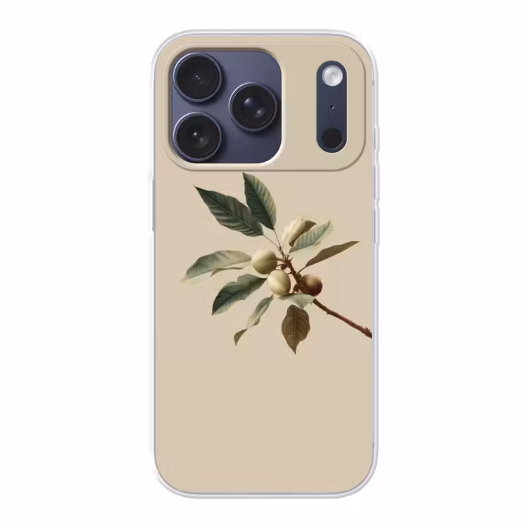 Tak - Groene Bladeren - Vruchten Telefoonhoesje iPhone 17 Pro klein -3d