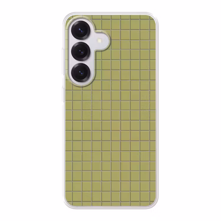 Tegel - Patroon - Olijfgroen Telefoonhoesje Samsung Galaxy S26 klein 975 -3d