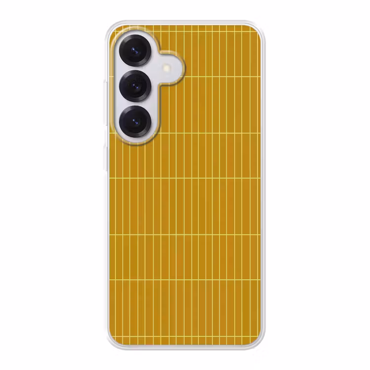 Tegels - Verticaal - Mosterdgeel Telefoonhoesje Samsung Galaxy S26 klein 975 -3d