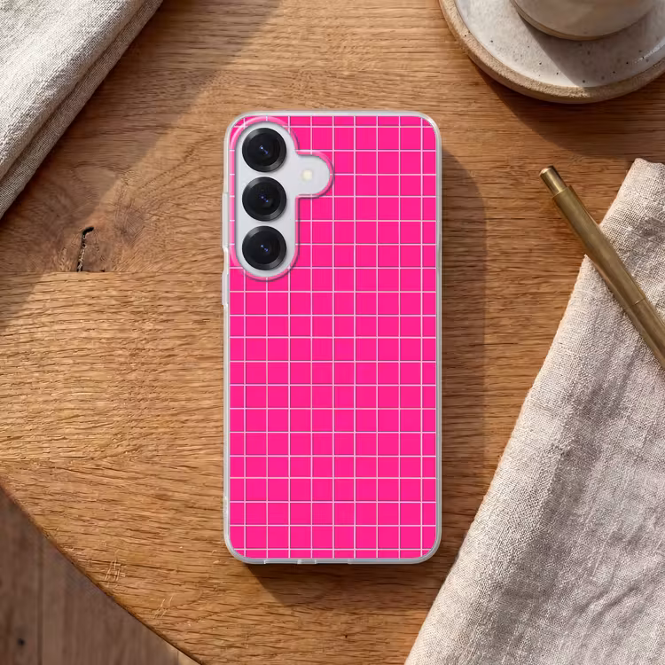 Tegels - Vierkant - Fuchsia Telefoonhoesje Samsung Galaxy S26 klein 975 -sfeer1
