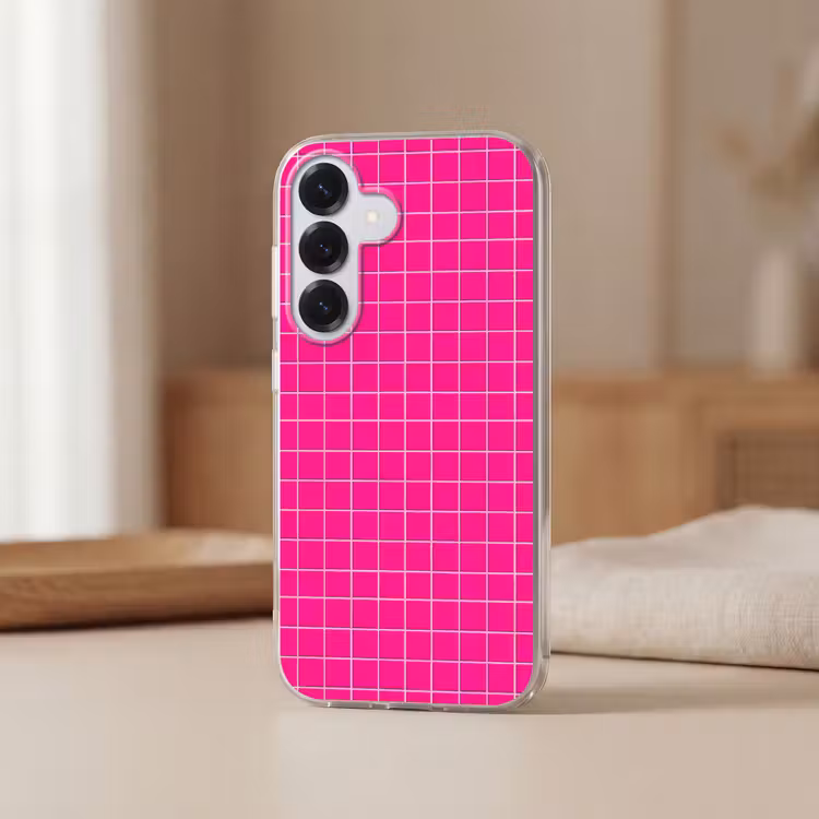Tegels - Vierkant - Fuchsia Telefoonhoesje Samsung Galaxy S26 klein 975 -sfeer2