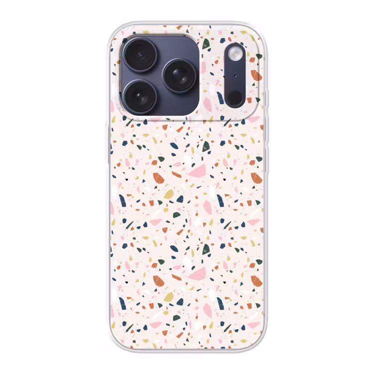 Terrazzo - Patroon - Kleurrijk Telefoonhoesje iPhone 17 Pro klein 878 -3d