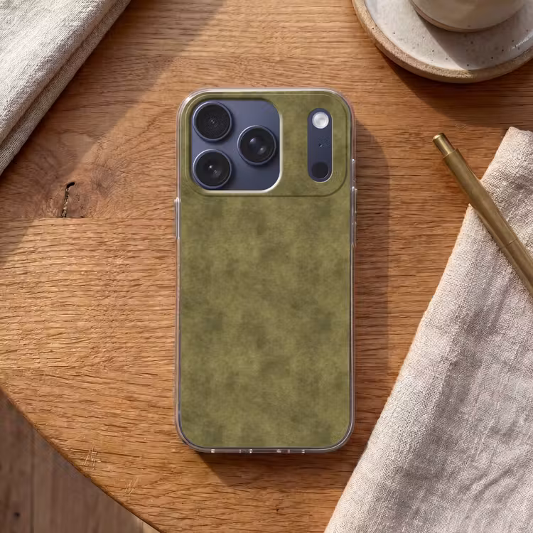 Textuur - Abstract - Groen Telefoonhoesje iPhone 17 Pro klein 878 -sfeer1
