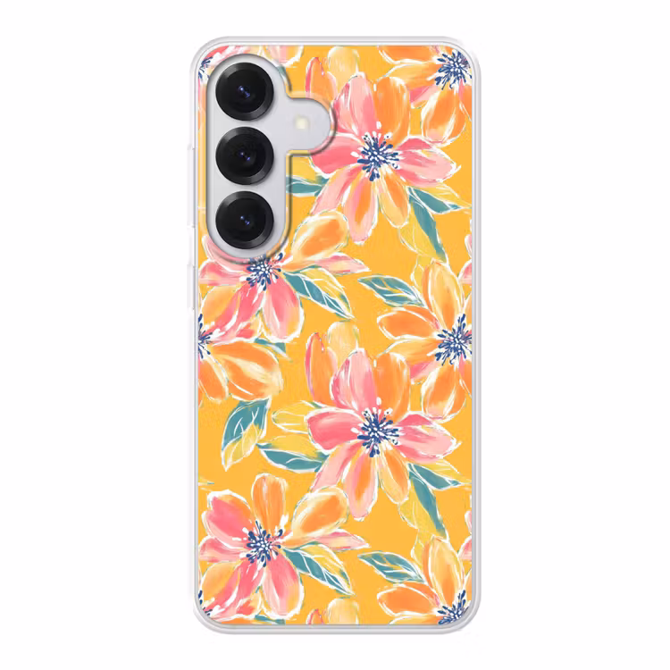 Textuur - Bloemen - Kleurrijk Telefoonhoesje Samsung Galaxy S26 klein 975 -3d