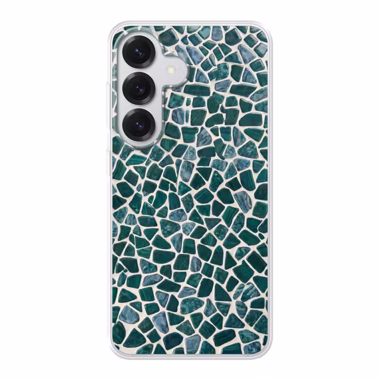 Textuur - Steen - Groen - Abstract - Patroon Telefoonhoesje Samsung Galaxy S26 klein -3d