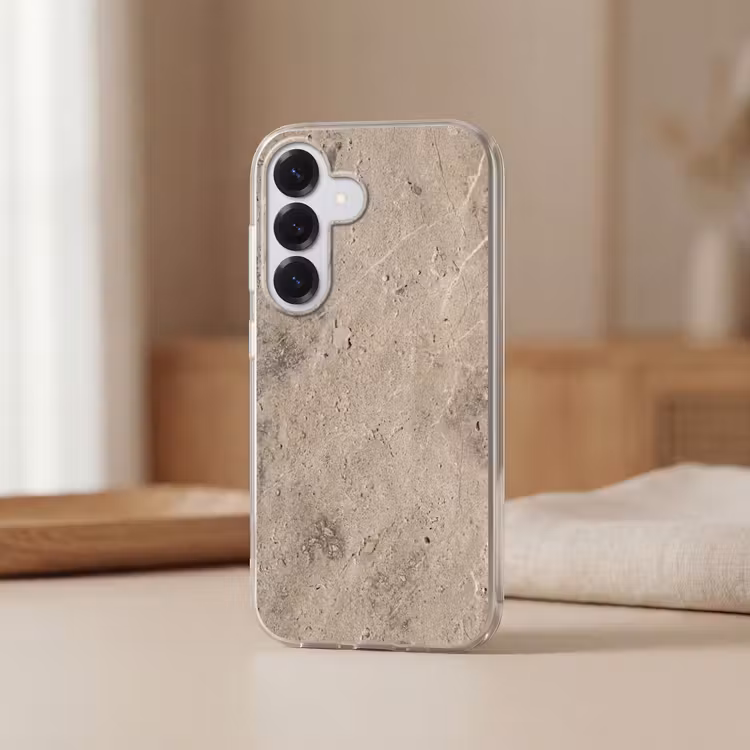 Textuur - Steen - Patroon - Rustiek - Beige Telefoonhoesje Samsung Galaxy S26 klein -sfeer2