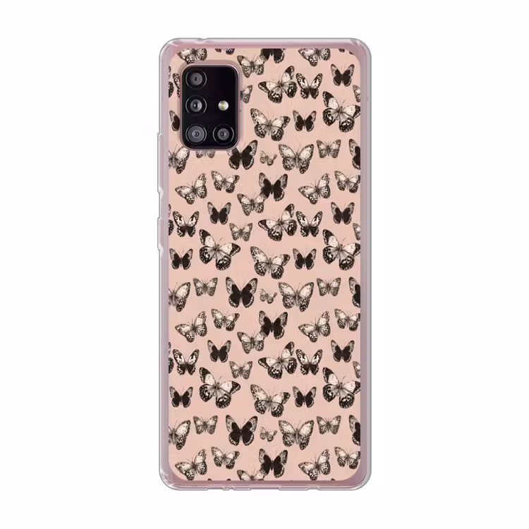 Tijdloos - Vlinders - Perzik Telefoonhoesje Samsung Galaxy A51 5G klein 373 -3d