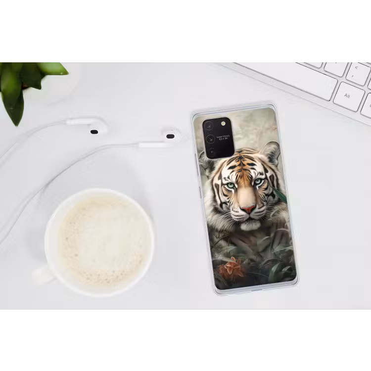 Tijger - Vlinders - Dieren - Jungle - Bloemen Telefoonhoesje Samsung Galaxy S10 Lite klein -oordopS10Lite