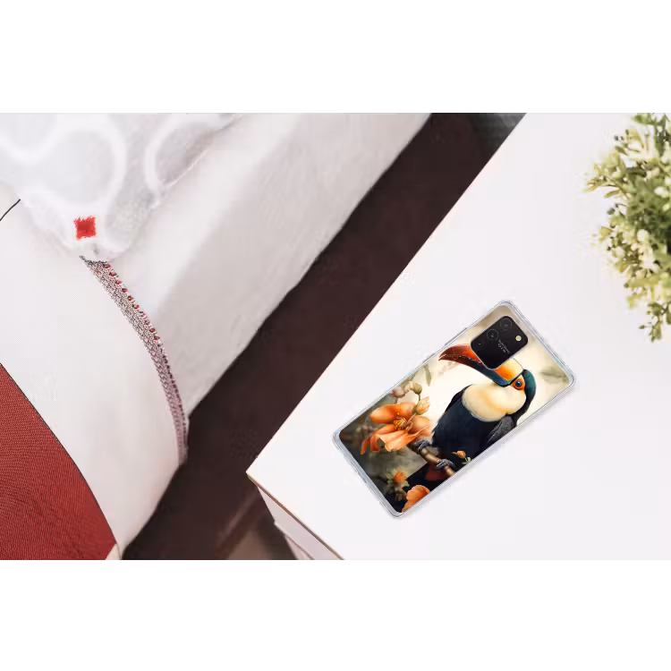 Toekan - Vogel - Bloemen - Planten Telefoonhoesje Samsung Galaxy S10 Lite klein -kamerS10Lite