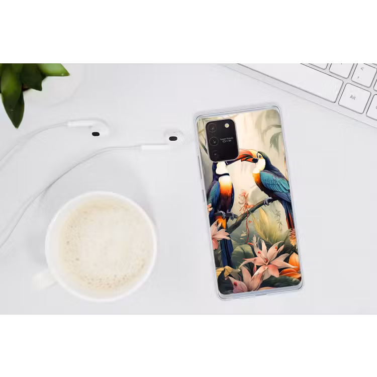 Toekan - Vogels - Bloemen - Natuur - Jungle Telefoonhoesje Samsung Galaxy S10 Lite klein -oordopS10Lite