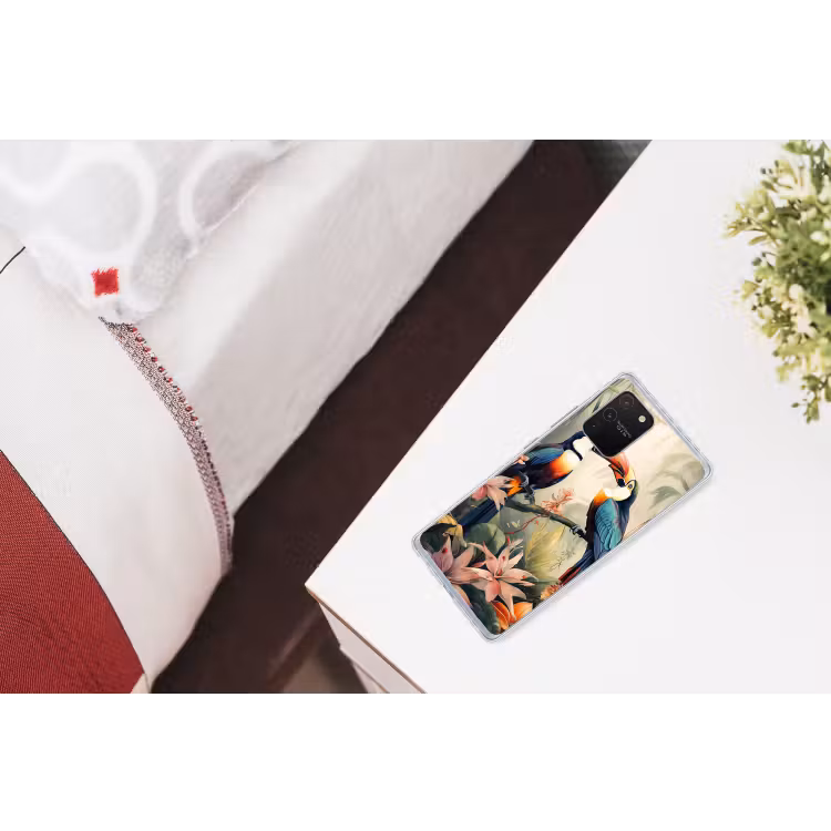 Toekan - Vogels - Bloemen - Natuur - Jungle Telefoonhoesje Samsung Galaxy S10 Lite klein -kamerS10Lite