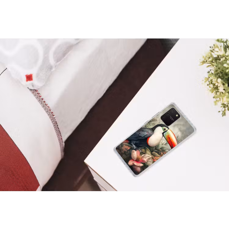 Toekan - Vogels - Bloemen - Planten - Tropisch Telefoonhoesje Samsung Galaxy S10 Lite klein -kamerS10Lite