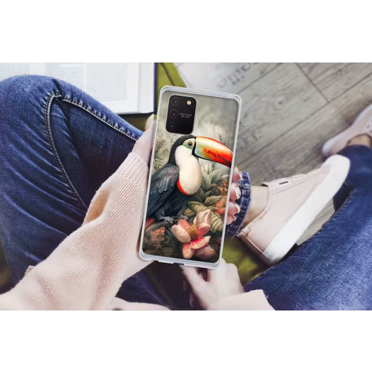 Toekan - Vogels - Bloemen - Planten - Tropisch Telefoonhoesje Samsung Galaxy S10 Lite klein -handS10Lite