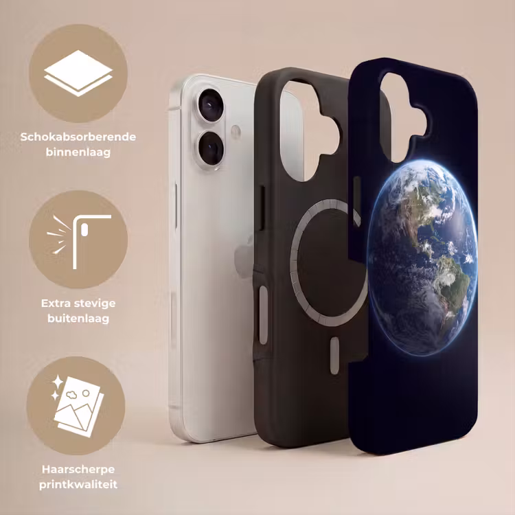 Telefoonhoesje Toughcase - Aarde - Ruimte - Kosmos - Aarde - Ruimte - Kosmos Toughcase MagSafe Apple iPhone 17 klein