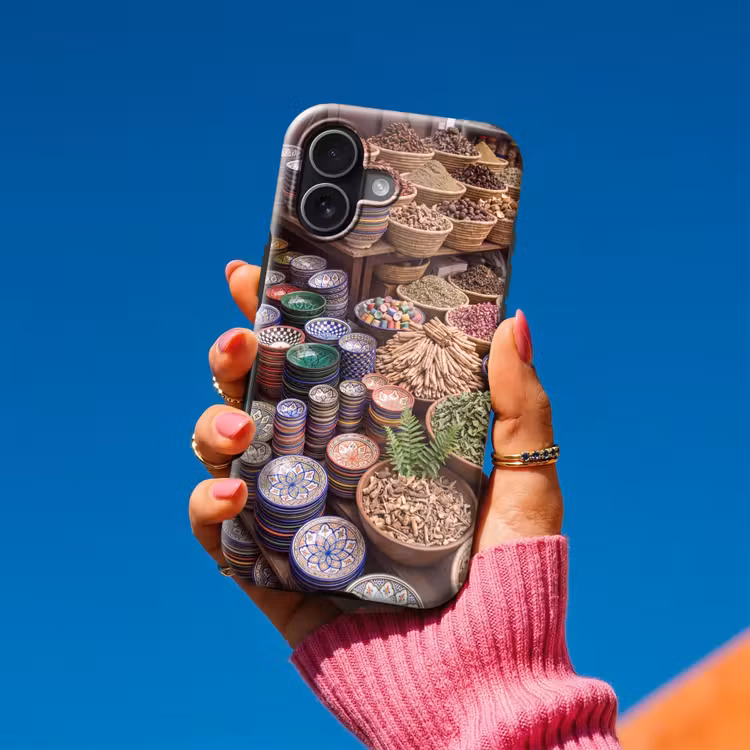 Telefoonhoesje Toughcase - Aardewerk - Oosters - Kleurrijk - Aardewerk - Oosters - Kleurrijk Toughcase MagSafe Apple iPhone 17 klein