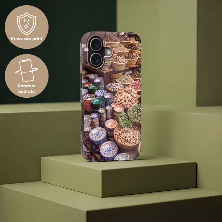Telefoonhoesje Toughcase - Aardewerk - Oosters - Kleurrijk - Aardewerk - Oosters - Kleurrijk Toughcase MagSafe Apple iPhone 17 klein