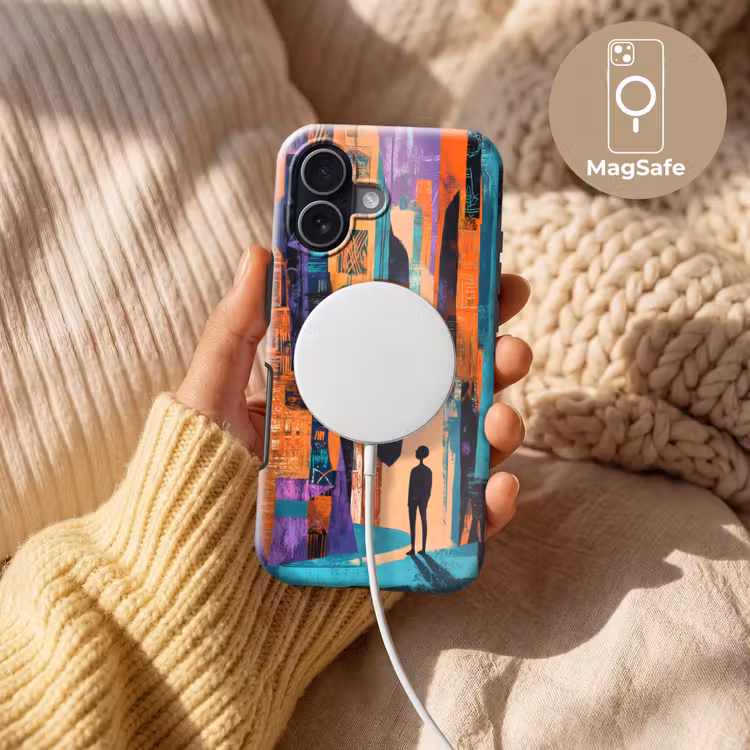 Abstract - Figuren - Kleurrijk Toughcase MagSafe Apple iPhone 17 klein -USP_MagsafeV