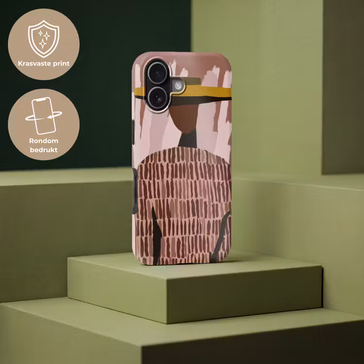 Abstract - Figuur - Illustratie - Hoed Toughcase MagSafe Apple iPhone 17 klein -USP_PrintM_NL