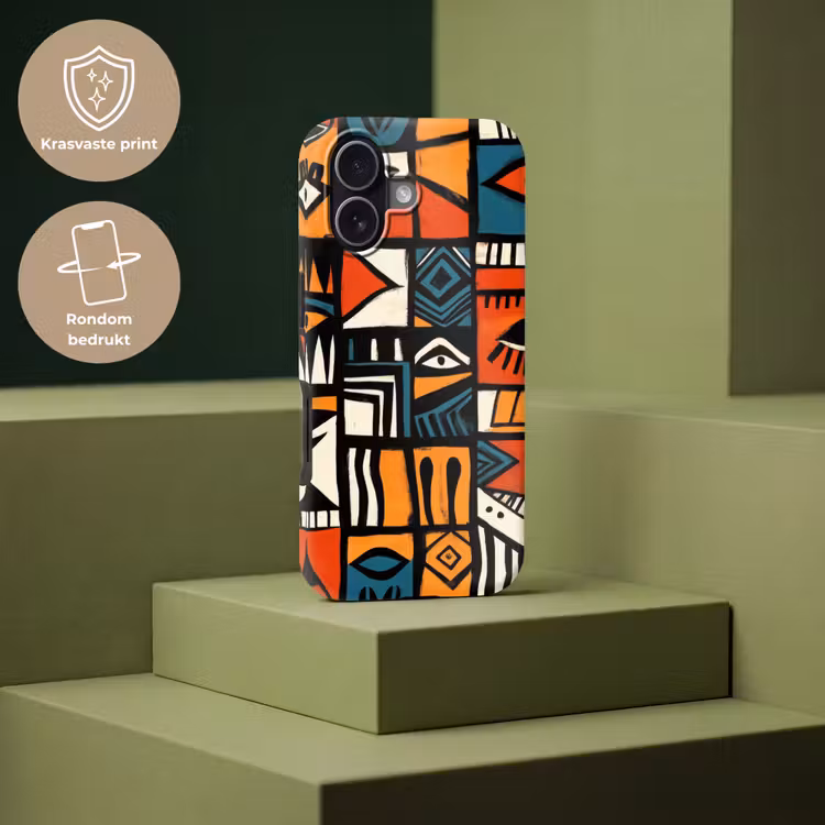 Abstract - Gezichten - Mozaïek Toughcase MagSafe Apple iPhone 17 klein -USP_PrintM_NL