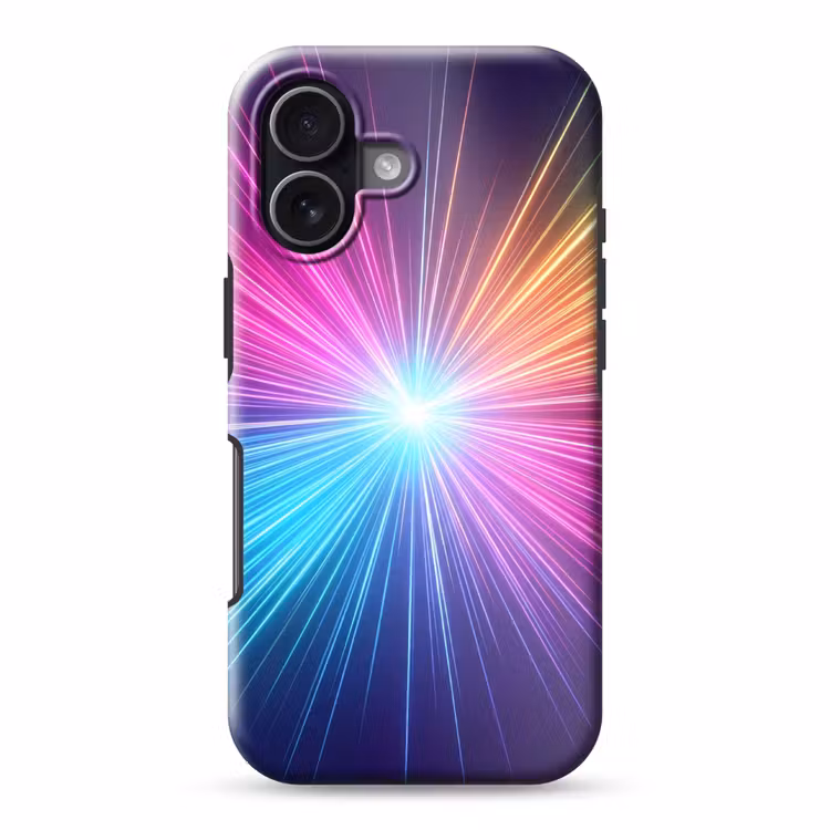 Abstract - Light - Burst - Modern - Colorful Toughcase MagSafe Apple iPhone 17 klein -3d
