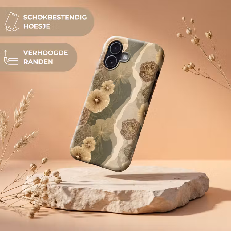 Abstract - Modern - Groen Toughcase MagSafe Apple iPhone 17 klein 1017 -USP_RandenV_NL