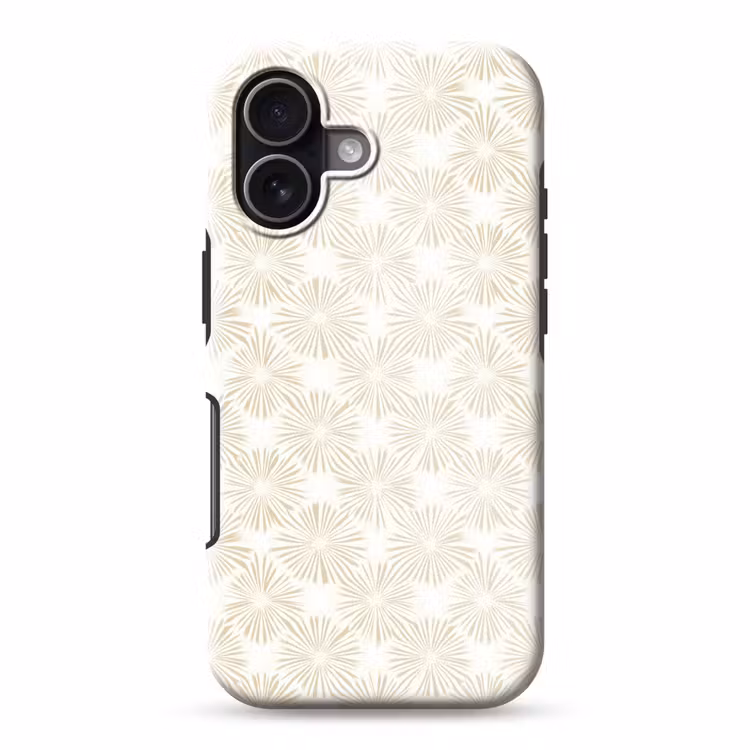 Abstract - Motief - Beige Toughcase MagSafe Apple iPhone 17 klein 1017 -3d