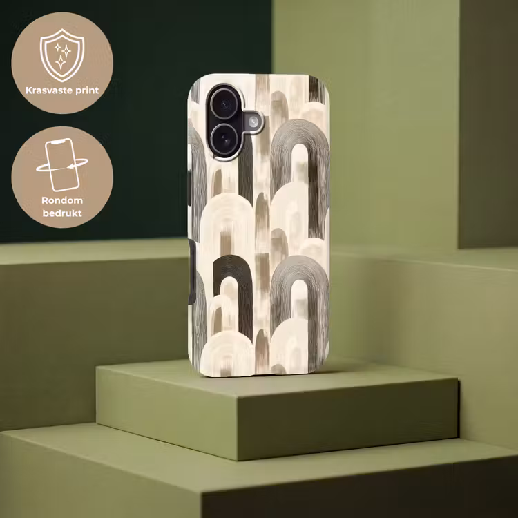 Abstract - Patroon - Bogen Toughcase MagSafe Apple iPhone 17 klein 1017 -USP_PrintM_NL