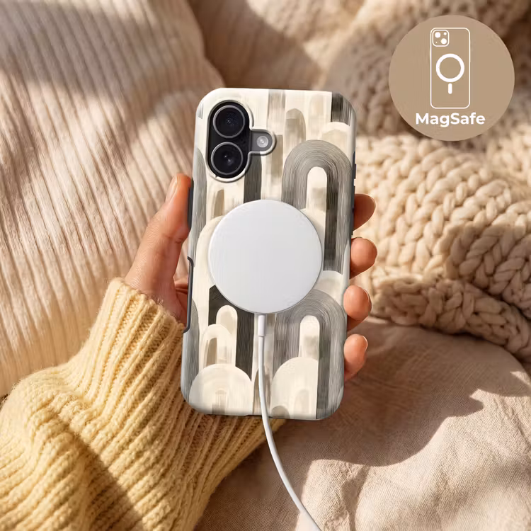 Abstract - Patroon - Bogen Toughcase MagSafe Apple iPhone 17 klein 1017 -USP_MagsafeV
