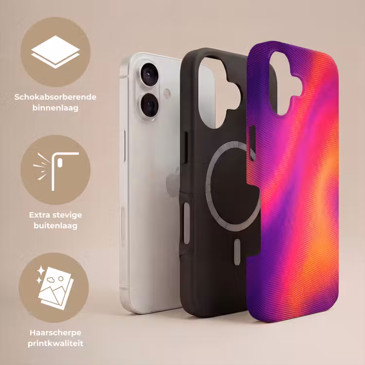 Abstract - Patroon - Kleurverloop Toughcase MagSafe Apple iPhone 17 klein -USP_Lagen_NL
