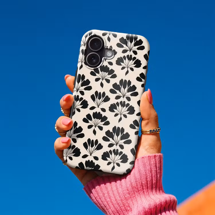 Abstract - Patroon - Zwart Toughcase MagSafe Apple iPhone 17 klein 1017 -Sfeer1V