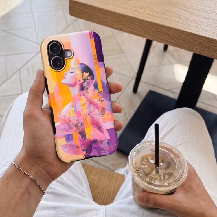 Abstract - Portret - Vrouw - Kleurrijk Toughcase MagSafe Apple iPhone 17 klein -Sfeer1M