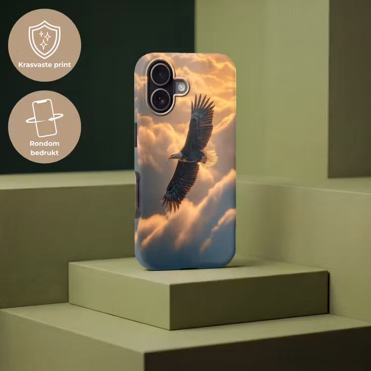 Adelaar - Wolken - Zon Toughcase MagSafe Apple iPhone 17 klein -USP_PrintM_NL