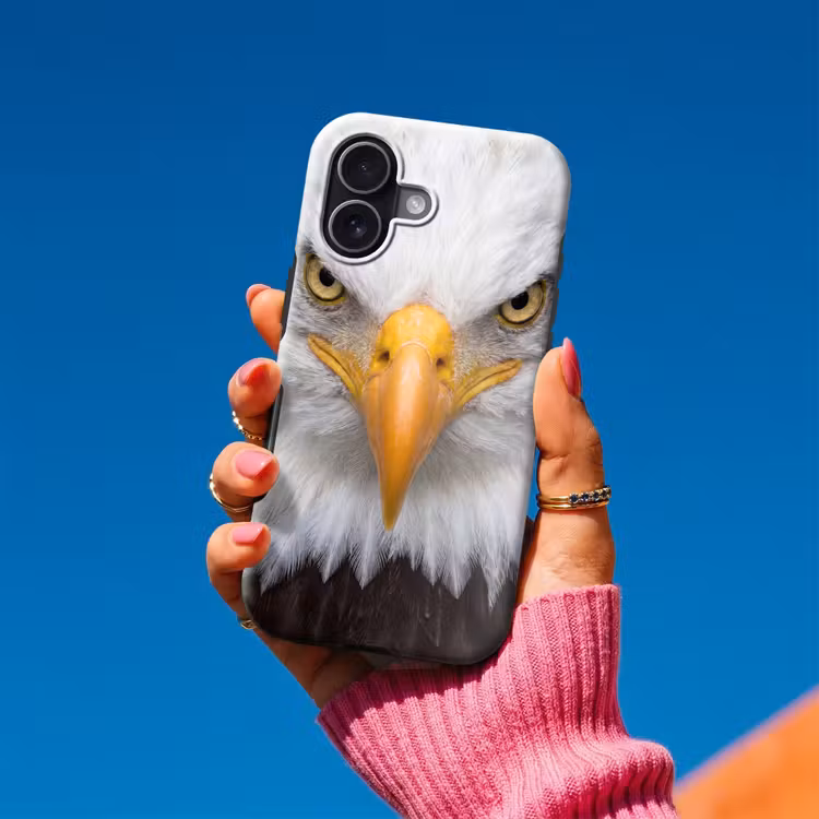 Amerikaans - Zeearend - Portret - Geel Toughcase MagSafe Apple iPhone 17 klein -Sfeer1V