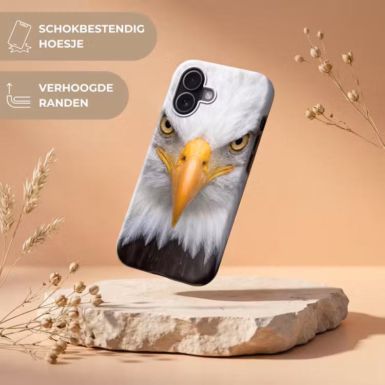 Amerikaans - Zeearend - Portret - Geel Toughcase MagSafe Apple iPhone 17 klein -USP_RandenV_NL