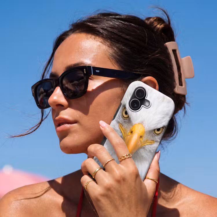 Amerikaans - Zeearend - Portret - Geel Toughcase MagSafe Apple iPhone 17 klein -Sfeer2V