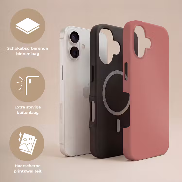 Ancient - Rose - Roze Toughcase MagSafe Apple iPhone 17 klein 1017 -USP_Lagen_NL