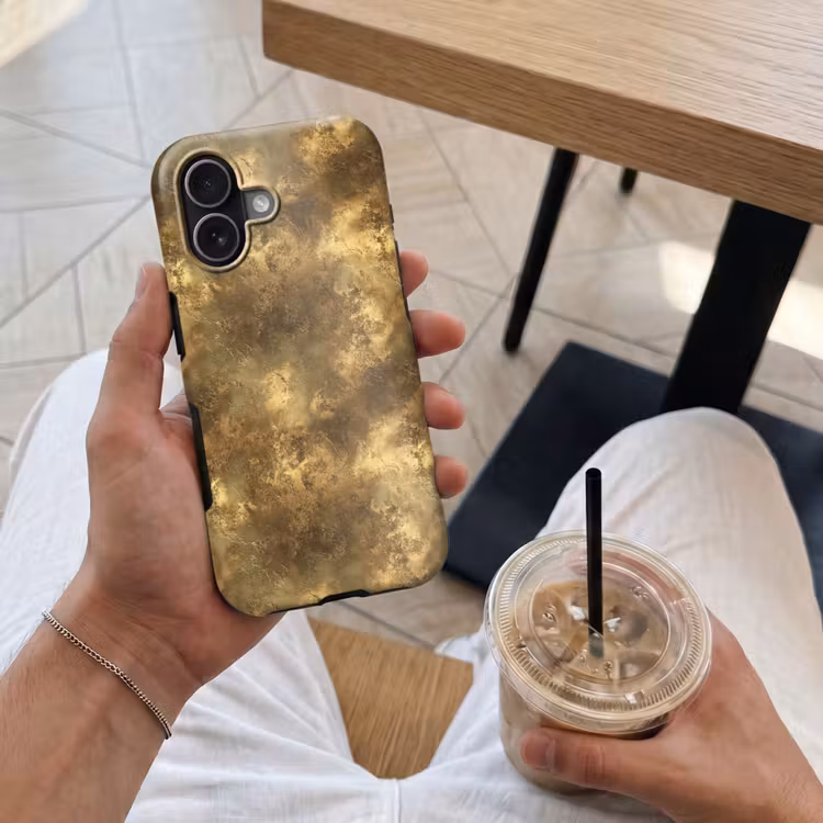 Antiek - Metaallook - Goud Toughcase MagSafe Apple iPhone 17 klein 1017 -Sfeer1M