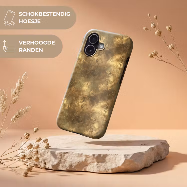 Antiek - Metaallook - Goud Toughcase MagSafe Apple iPhone 17 klein 1017 -USP_RandenV_NL
