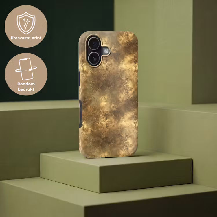 Antiek - Metaallook - Goud Toughcase MagSafe Apple iPhone 17 klein 1017 -USP_PrintM_NL