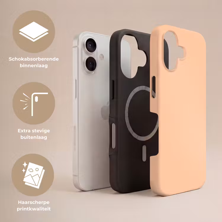 Apricot - Blush - Nude Toughcase MagSafe Apple iPhone 17 klein 1017 -USP_Lagen_NL