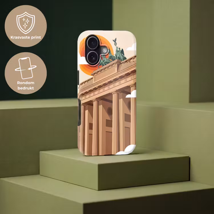 Architectuur - Brandenburg - Berlijn - Zonsondergang - Historisch Toughcase MagSafe Apple iPhone 17 klein -USP_PrintM_NL
